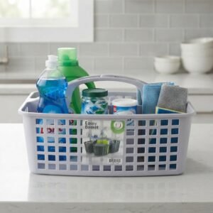 portable 3-compartment plastic organizer caddy
