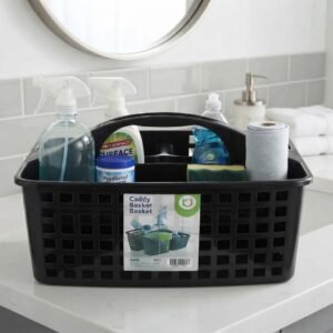 portable 3-compartment plastic organizer caddy